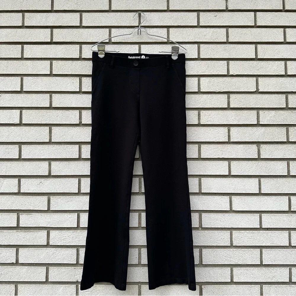 Betabrand Bootcut Dress Pant Yoga Pants Black Petite Ponte Stretch Office M - Picture 8 of 8